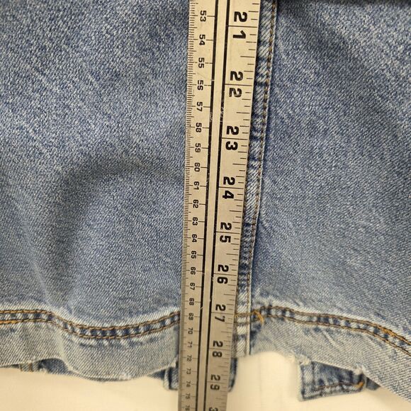 Free People Denim Jean Beltted Jacket Button Down Women's Size Xsmall - Picture 9 of 11